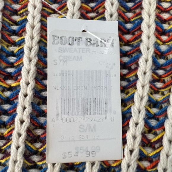 Long SWEATER w/hood - Multi-color Cotton knit - SALE! - Picture 15 of 16